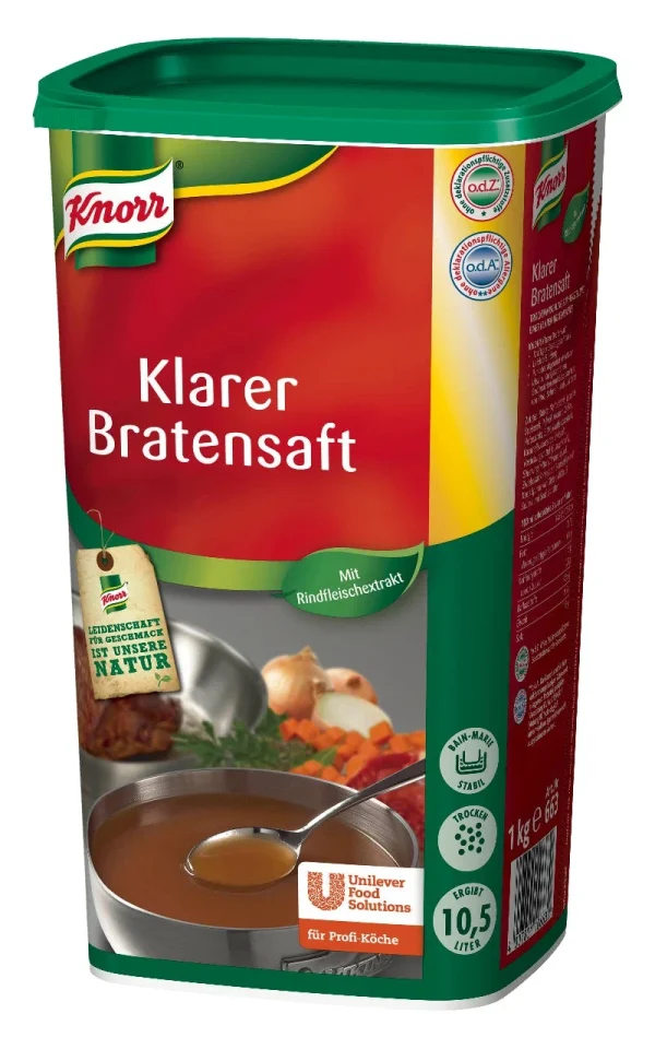 Knorr Klarer Bratensaft Mit Rindfleischextrakt (1 Kg) 1