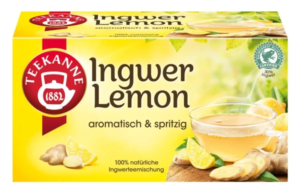 Teekanne Früchtetee Ingwer Lemon Food Service 80 Teebeutel (120g) 5