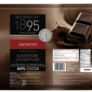 Weinrich Kuvertüre Tropfen Zartbitter (1,5 Kg) 13