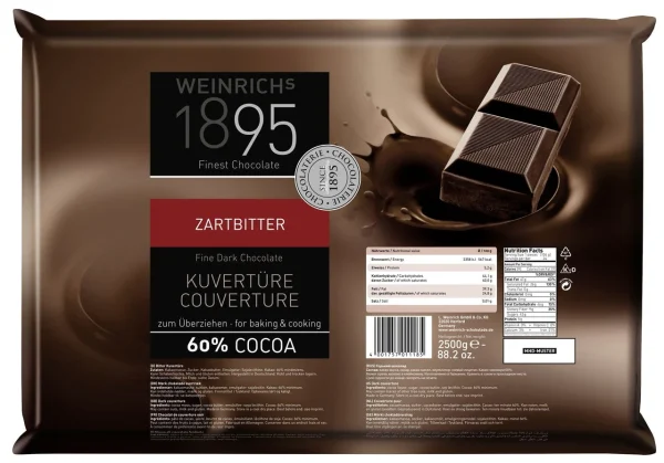 Weinrich Kuvertüre Tropfen Zartbitter (1,5 Kg) 4