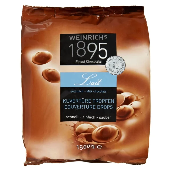 Weinrich Kuvertüre Tropfen Zartbitter (1,5 Kg) 3