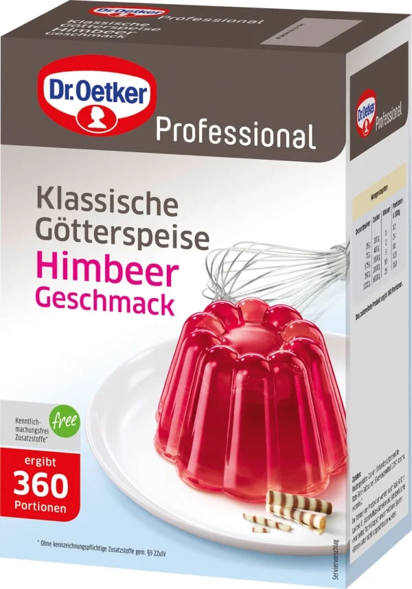 Dr. Oetker Professional Götterspeise Himbeer Dessertpulver (1 Kg) 1