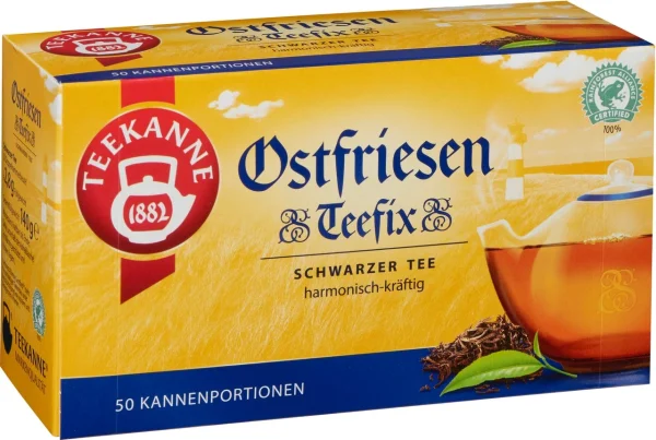 Teekanne Swarztee Ostfriesen Teefix 50 Kannenportionen (140g) 1