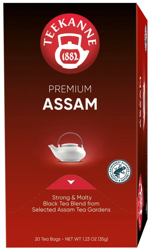 Teekanne Schwarztee Premium Assam 20 Teebeutel (35 G) 1