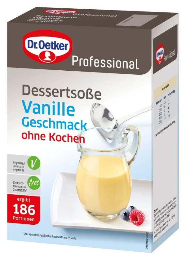 Dr. Oetker Professional Dessertsoße Vanille (1 Kg) 1