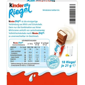 Kinder Schokoladenriegel 18 Riegel (378 G) 21