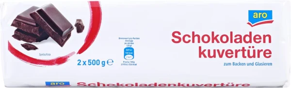Aro Schokoladenkuvertüre Zum Backen Und Glasieren 46 % Kakaoanteil (1 Kg) 1