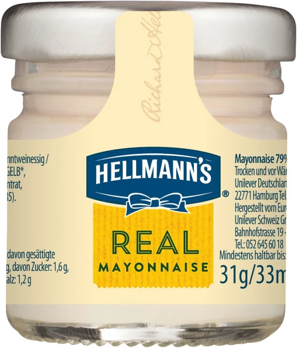 Hellmann’s Real Mayonaise 120 Portionen X 20 Ml (2,4 L) 5