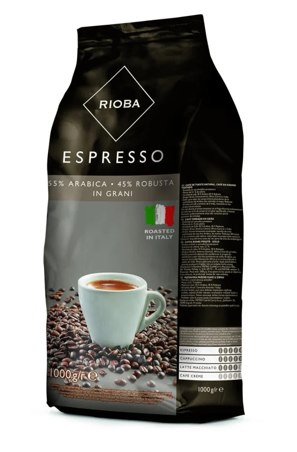 Rioba Kaffeebohnen Caffee Crema Classico (1 Kg) 6