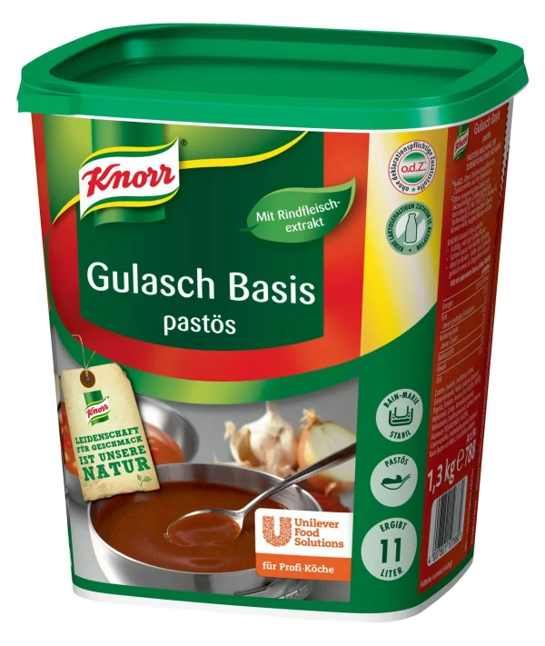 Knorr Gulasch Basis Pastös (1,3 Kg) 1