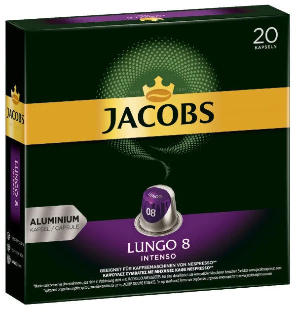 Jacobs Kaffeekapseln Lungo Intenso 20 Kapseln (104 G) 1