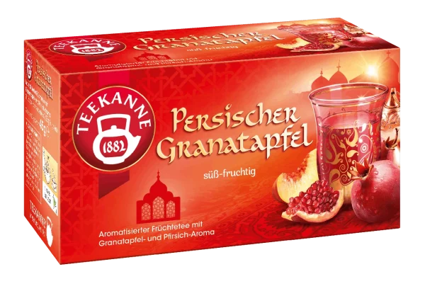 Teekanne Früchtetee Persischer Granatapfel 20 Teebeutel (45g) 7