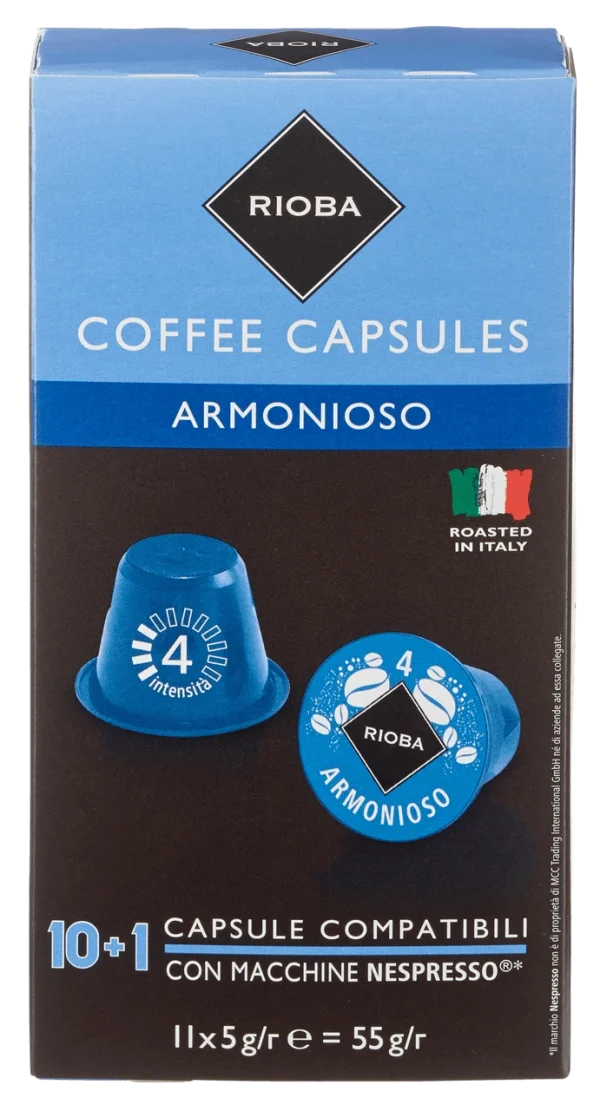 Rioba Kaffeekapseln Armonioso 11 Kapseln (55 G) 1