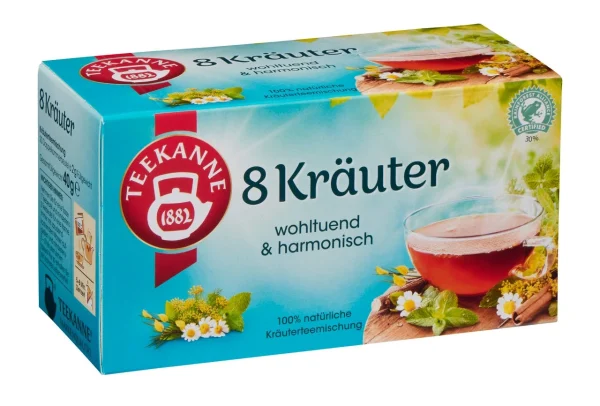 Teekanne Kräutertee 8 Kräuter 20 Teebeutel (40g) 7