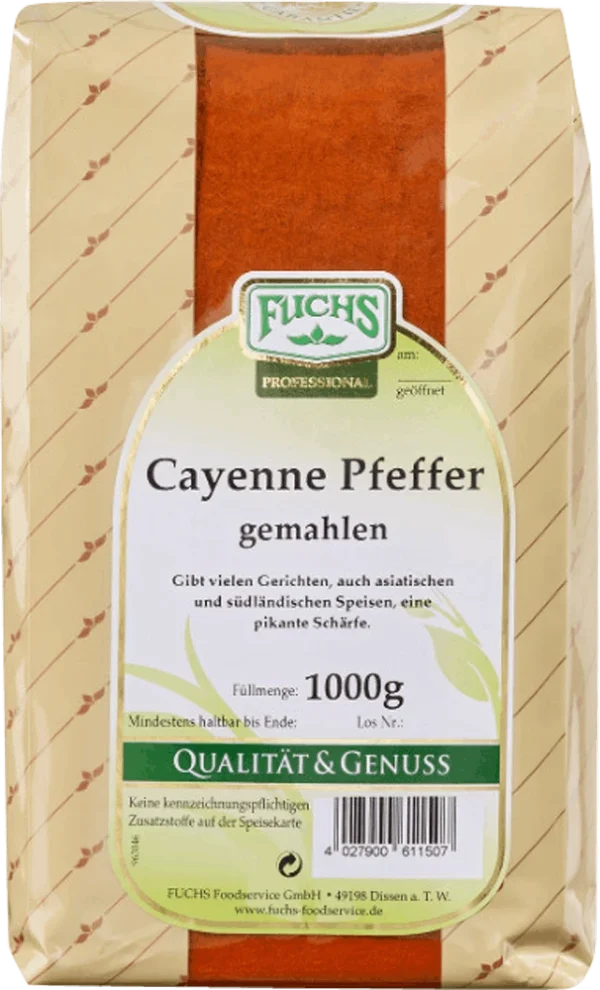 Fuchs Cayenne Pfeffer Gemahlen (1kg) 1