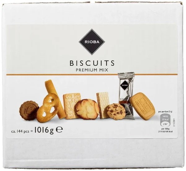 Rioba Kekse Premium Cookie Mischung 144 Portionen (1,1 Kg) 1