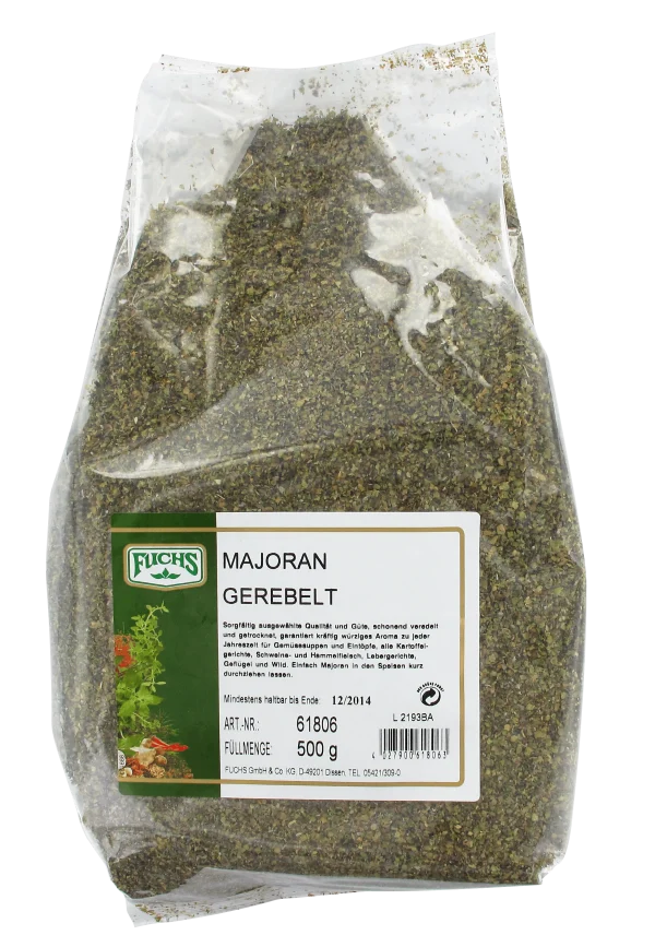 Fuchs-professional Fuchs Majoran Gerebelt (500g) 1