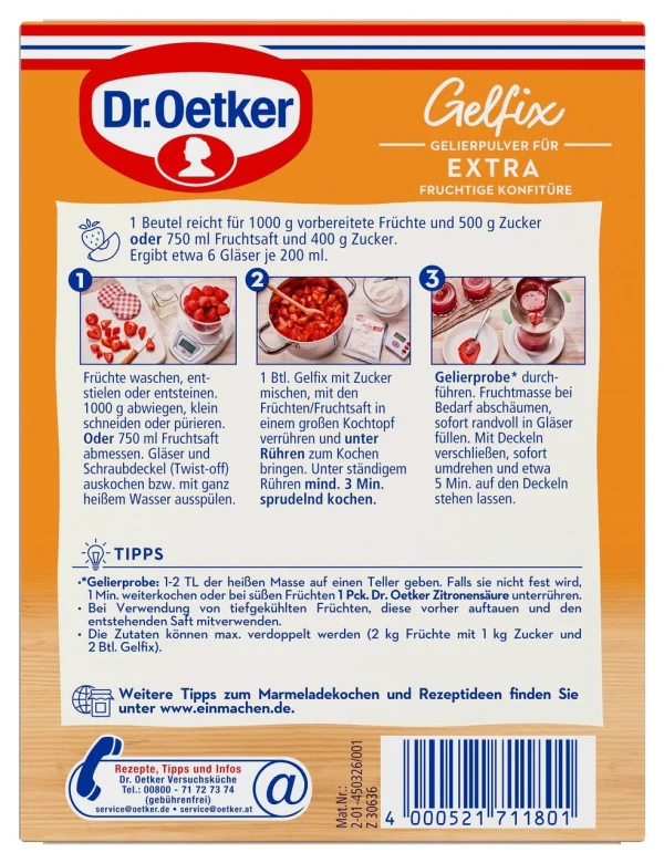 Dr. Oetker Gelfix Extra 2:1 Gelierpulver (50 G) 5