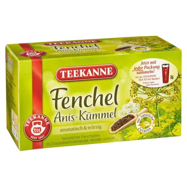 Teekanne Kräutertee Fenchel-Anis-Kümmel 20 Teebeutel (60 G) 1