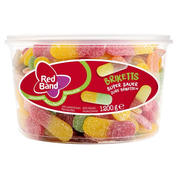 Red Band Fruchtgummi Briketts Super Sauer 200 Portionen (1,2 Kg) 7