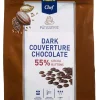 Metro-chef METRO Chef Kuvertüre Buttons Dunkle Schokolade 55 % Kakaomasse (2,5 Kg) 23