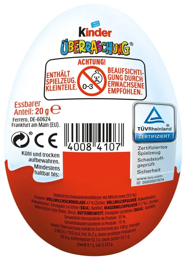 Kinder Überraschungseier 72 X 20 G (1,44 Kg) 7