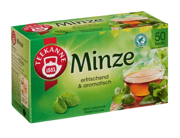 Teekanne Kräutertee Minze 50 Teebeutel (112,5g) 7