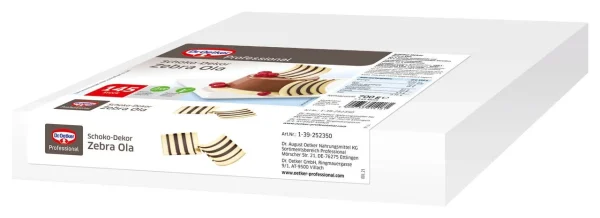 Dr. Oetker Professional Schoko Zebra Röllchen (400 G) 6