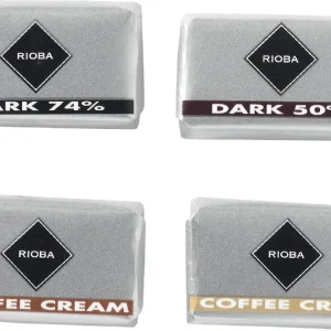 RIOBA Schokolade Swiss Coffee Naps Mischung 200 Portionen X 5 G (1 Kg) 19