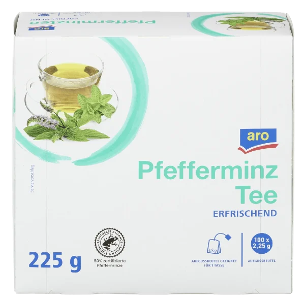 Aro Tee Pfefferminz 100 Beutel X 2,25 G (225 G) 1